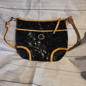 Coach  Black and Tan Women's Bag